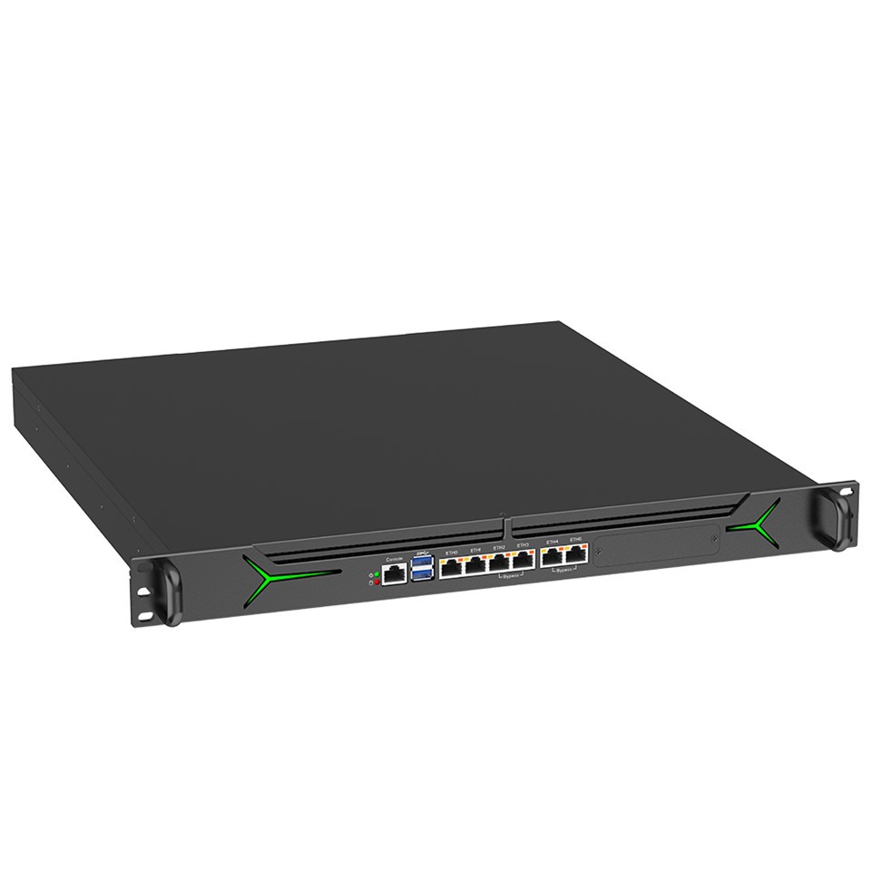 Dispositivo firewall con montaggio su rack 1U